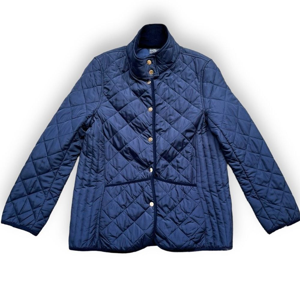 Spruce & Market Size XL extra large navy blue quilted button up jacket